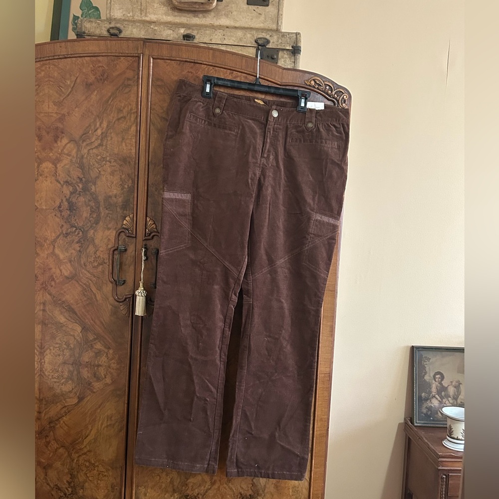 Bob Timberlake Corduroy Pants New Old Stock Size 18 Brown Tags still attached